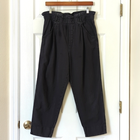 Anthropologie Pants - Anthropologie Malin Soft Woven High Waisted Tapered Leg Utility Pants Black SP